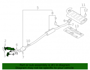 Hyundai Tucson 22-25 2.5 exhaust pipe