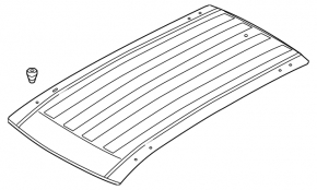 Metal roof for a VW Atlas 24-25 without panoramic windows