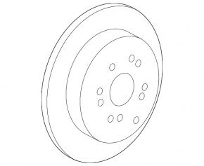 Rear left brake disc Honda CRV 12-16
