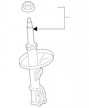 Shock absorber front left Toyota Camry v50 12-14 usa LE OEM