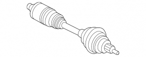 Drive axle shaft front left Genesis G80 17-20 3.8, 5.0