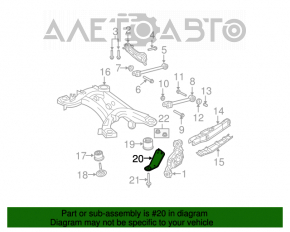 Rear subframe burr right Chrysler 200 11-14