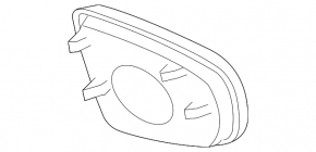 Mirror element left BMW X5 E70 07-13 heated, aspherical