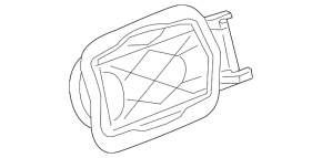 Fuel filler flap housing for BMW X6 F16 15-19 M
