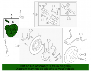 Rear left hub Hyundai Tucson 16-21 awd, rusty