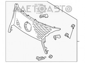 Radiator grill grill Lexus RX350 RX450H 13-15 rest F-sport