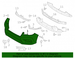 Subaru Ascent 19-22 front bumper