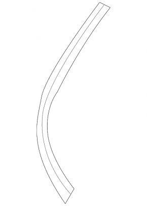 Hood seal right Nissan Murano z52 15-24