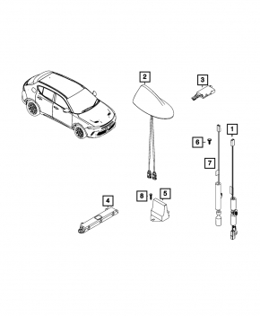 Antenna Module Jeep Compass 17-25