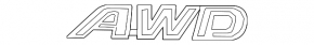 Emblem inscription "AWD" tailgate Toyota Rav4 13-18
