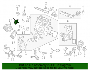 Actuator motor heater driver Honda Passport 19-25