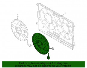 Cooling fan left Audi Q5 80A 21- 2.0t OEM