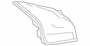 Light outer wing left Lexus UX200 UX250h 19- without Luxury
