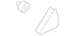 Triangle door trim rear right Hyundai Kona 18-23 inner