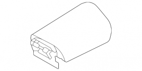 Central console armrest and cup holders Hyundai Elantra 21-23 leather black under electric handbrake