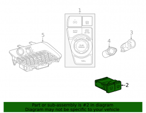 USB Hub Lexus ES 22-26 in the armrest