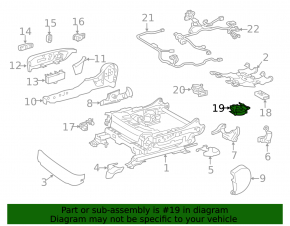 Passenger Seat Ventilation Motor Lexus ES300h ES350 13-18