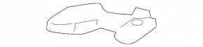 Right inner front bumper mount for Hyundai Veloster 12-17