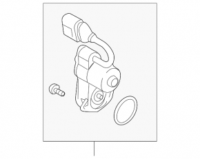 Rear left brake caliper motor for an Audi A5 08-16