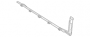 Lower radiator deflector Audi A3 22-26 rear
