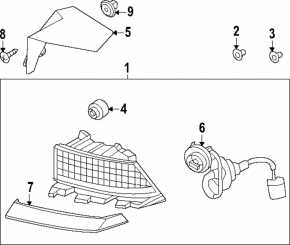 Right outer light molding for Hyundai Ioniq 5 22-24 V-LED guide