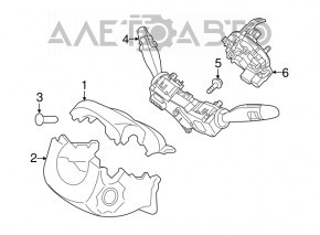Hyundai Ioniq 17-19 steering column switch assembly for DRL, for auto
