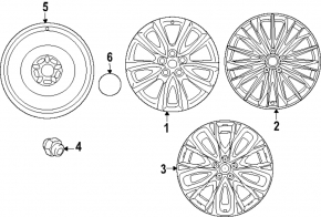 Mazda CX-90 24-26 R21 black and silver wheel rim