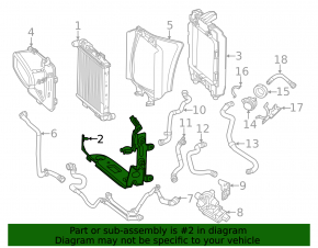 Additional radiator bracket for Mercedes GLE 53/580 20-26
