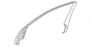 Front left inner door frame Mercedes W167 GLE 350 450 20-23 black