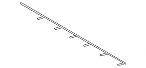 Mercedes X247 GLB 2020-23 front bumper wiring for radar