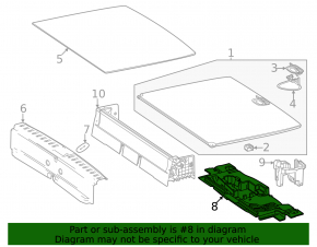 Tool tray for Mercedes X247 GLB 20-26