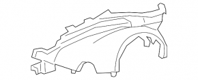Mazda 3 19-24 steering column trim, upper part, black scratches