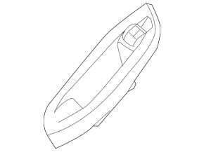 Overlay control window rear left Ford Focus mk3 11-18 structure