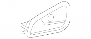 Door handle inner front left Ford Focus mk3 15-18 rest