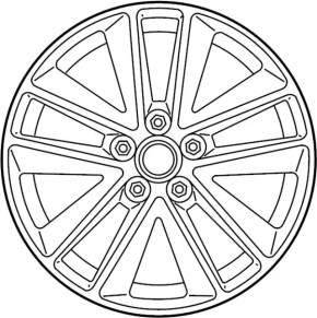 Wheel disk R17 x 7.5J Infiniti Q50 14-15 curb