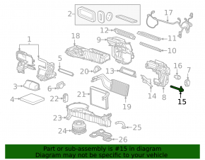 Heater Air Temperature Sensor GMC Terrain 10-17 Type 1