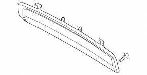 Lower Trunk Door Trim Volvo V90 17-22 USA Black