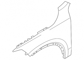 Front left wing Volvo V90 17-22 usa aluminum