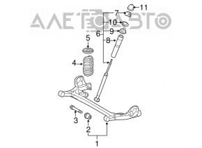 Rear beam Toyota Sienna 2010