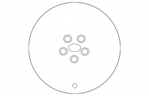 Wheel cap R15 Toyota Prius 30 09-11 pre-rest type 2 curb