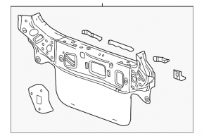 Chevrolet Bolt EV 22-23 rear panel on body, blue