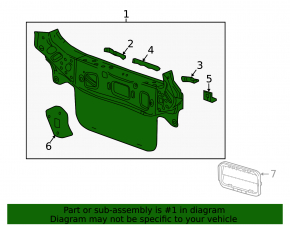 Chevrolet Bolt EV 22-23 rear panel on body, blue