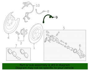 Mitsubishi Outlander 22-25 rear right brake hose