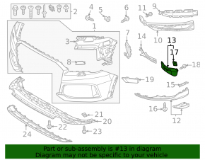 Mudguard front left Audi Q7 16-