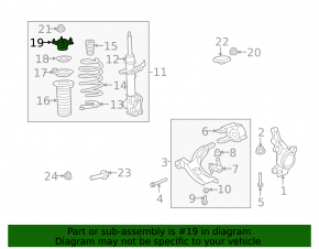 Front shock absorber support left Honda CRV 12-14