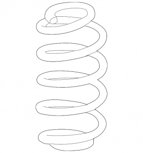 Rear left spring Honda HR-V 16-22 stiffness red white