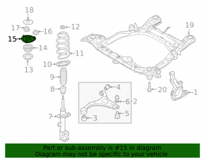 Front left shock absorber support Kia Sorento 10-13