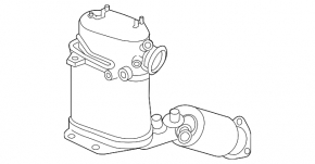 VW Passat B7 12-14 USA Diesel Downpipe with Catalytic Converter