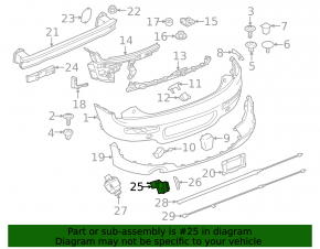 Parking sensors front Mini Cooper F56 3d 14-18