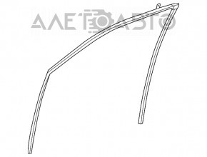 Glass seal front right Toyota Highlander 14-19